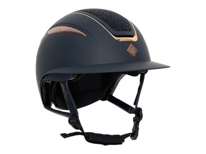 IMPERIAL RIDING Helma jezdecká IRHOlania Deluxe small visor, navy/rosegold, vel. L