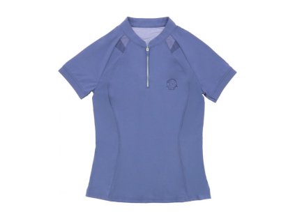 Jezdecké tričko EQUITHEME Polo Alba JTM, violet, vel. XS