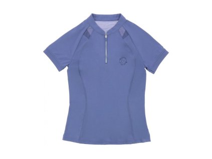 Jezdecké tričko EQUITHEME Polo Alba JTM, violet, vel. S