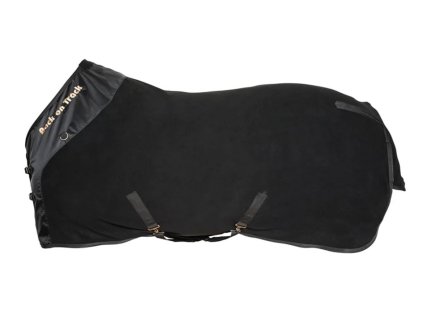 BACK ON TRACK Deka Fleece Supreme s D-kroužky, černá, vel. 145