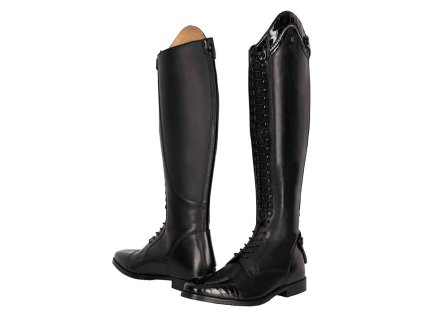 IMPERIAL RIDING Boty jezdecké drezurní vysoké IRHOlania Regular/Regular, black/black croco, vel. 38