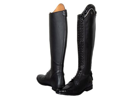 IMPERIAL RIDING Boty jezdecké drezurní vysoké IRHOlania Long, black/black croco, vel. 38