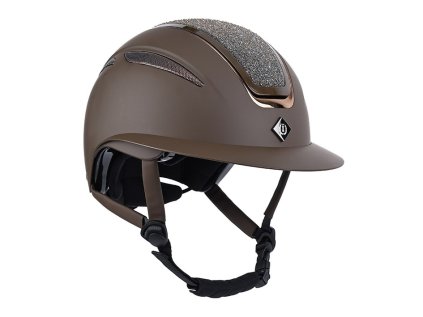 IMPERIAL RIDING Helma jezdecká IRHOlania Deluxe big visor, brown, vel. M