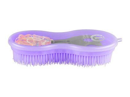 IMPERIAL RIDING Kartáč s gumičkami a hřebínkem, royal purple