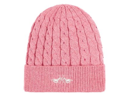 HV POLO Čepice HVPLuna, dark mauve Heather, vel. UNI