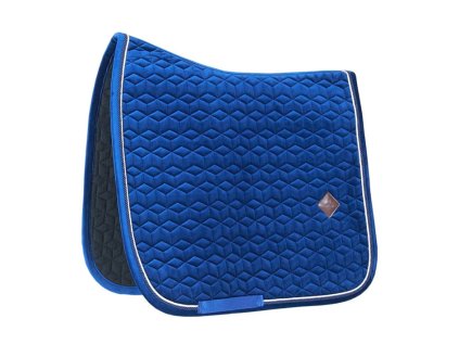 Podsedlová dečka KENTUCKY Basic Velvet, DR, navy, FULL