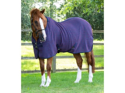 PREMIER EQUINE Deka odpocovací 3D Waffle Cooler - modrá, 150 cm (AP 25 DOPRODEJ)