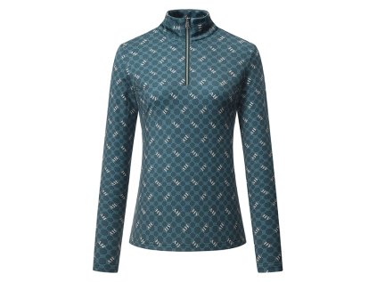 HV POLO Tričko s dlouhým rukávem HVPPeggy, duck green, vel. S