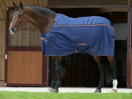 Stájová deka BUCAS Therapy Cooler modrá 165 cm