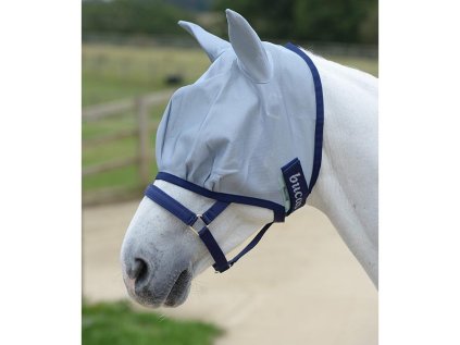 Maska proti hmyzu BUCAS Buzz-Off Fly mask, modrá, vel. XXS