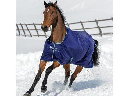 Výběhová deka BUCAS Smartex Extra Big Neck modrá 140 cm