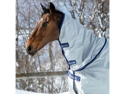 Krční díl BUCAS Power Turnout, stříbrný, vel. XL