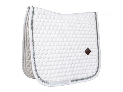 Dečka podsedlová KENTUCKY glitter white/silver DR/FULL
