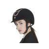 EQUESTRO Helma jezdecká Velvet Frame - černá/rosegold vel. L 59-61 cm