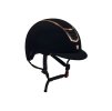EQUESTRO Helma jezdecká Velvet Frame - černá/rosegold, vel. L 59-61 cm