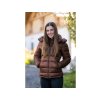 COVALLIERO Bunda dámská prošívaná zimní 2023 - hnědá, vel. XS