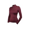 Tričko EQUESTRIAN STOCKHOLM Essential Mesh Top New Maroon, vel. L
