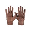 HORZE Rukavice dámské kožené - hnědé, vel. 9