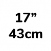 17"/43 cm