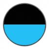 azure blue/black