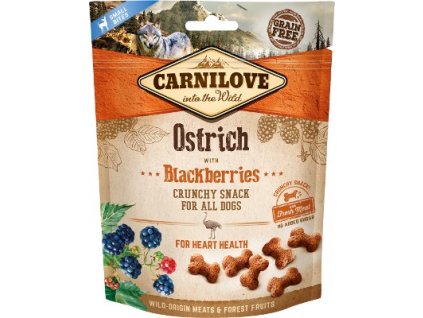 Carnilove Dog Crunchy Snack Ostrich&Blackberries 200g