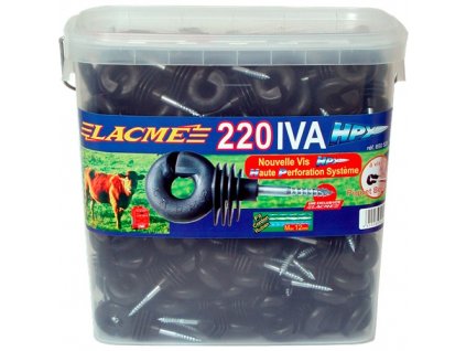 10837 izolator pro elektricke ohradniky iva hpx s vrutem 6 mm 200 ks montazni hlavice lacme speediso