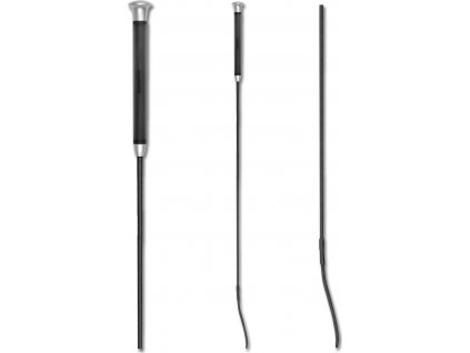 Drezurní bič s gelovou rukojetí (Velikost 100 cm, Barva black)