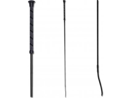 Drezurní bič - protiskluzový (Velikost 100 cm, Barva black)
