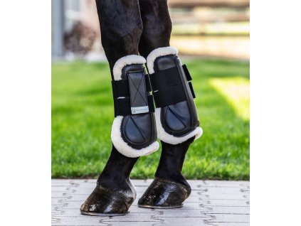 Kamaše přední Synthetic-Fell Waldhausen, pár (Velikost PONY, Barva black)