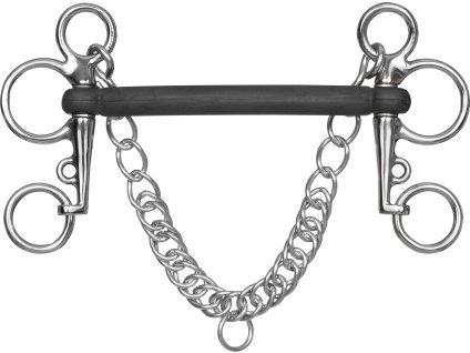 Pelham nelomený gumový Waldhausen (Velikost 12,5 cm)