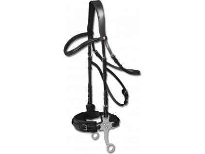 Uzda Waldhausen X-Line Hackamore (Velikost COB, Barva black)