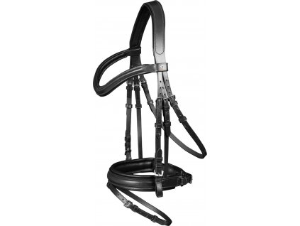 Uzdečka Stockholm X-line Waldhausen (Velikost PONY, Barva black)