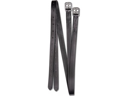 Kožené třmenové řemeny Waldhausen, X-line (Velikost 120 cm, Barva black)