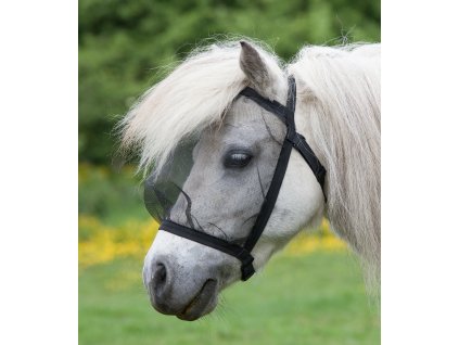 Maska proti hmyzu bez ochrany uší Basic Waldhausen (Velikost PONY, Barva black (without ears))