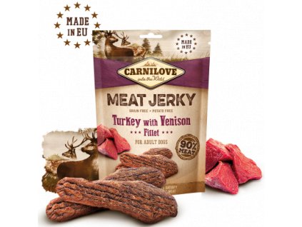 Carnilove Meat Jerky Turkey with Venison Fillet 100g