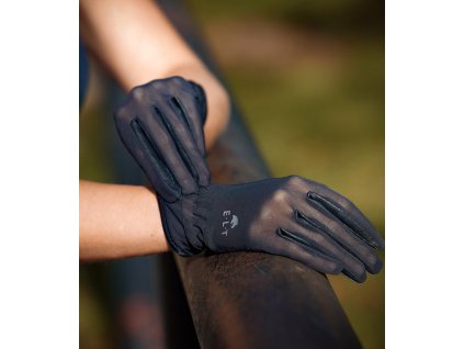 Jezdecká rukavice Sunny ELT (Velikost L, Barva black)