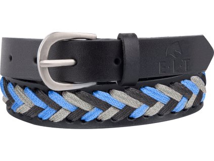 Karla pletený pásek ELT (Velikost 75 cm, Barva skyblue/beige/asphalt)
