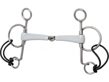 Udidlo jednou lomené Pelham Beris, krátké ramena (Velikost 125 mm, Barva medium)