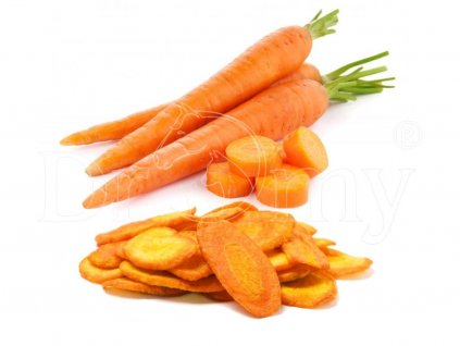 Sušená mrkev Carrot chips 1kg Dromy