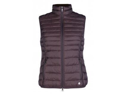 Prošívaná vesta -Lena- dark brown HKM