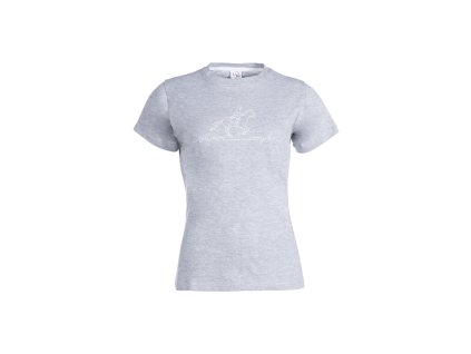 Triko -Ride More- light grey/melange HKM