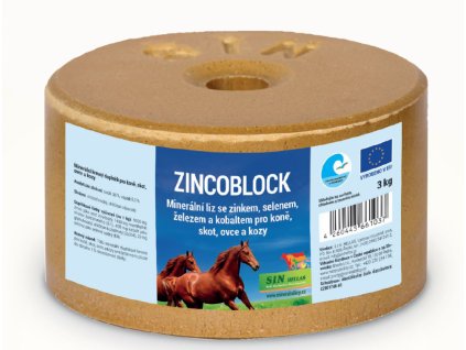 Zincoblock, minerální liz se zinkem, selenem, železem a kobaltem