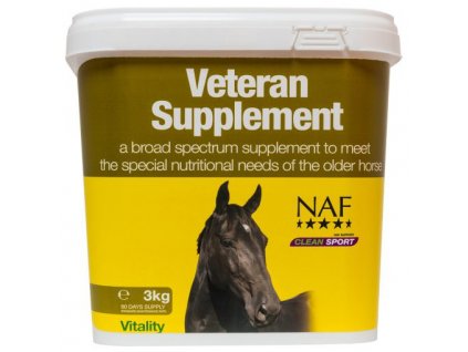 Kompletní krmný doplněk s MSM a probiotiky speciálně pro starší koně Veteran supplement