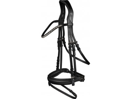 Anatomická uzdečka  X-Line Darling (Velikost COB, Barva black)