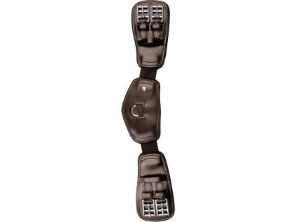 Drezurní kožený anatomicky tvarovaný podbřišník Elastik (Velikost 50 cm, Barva black)