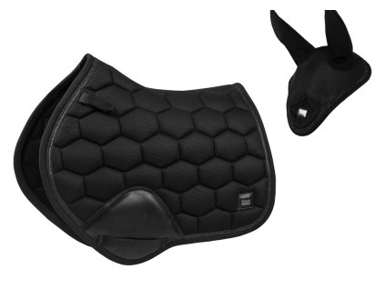 Skoková sada podsedlová dečka s čabrakou BRILLIANCE Horka, black