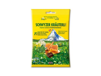 Originální švýcarské bonbony 20 BYLIN S MEDEM 75g