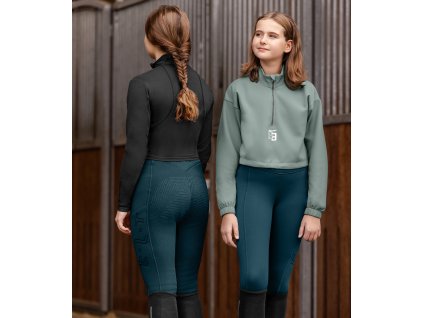 Teens thermo legíny s beránkem teddy Rica ELT (Velikost 140, Barva black)