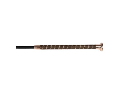 Skokový bič Horka Diamant black/rosegold/brown 65cm