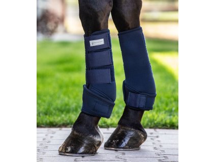 Kamaše přední kloubkové Protect Waldhausen, pár (Velikost L, Barva black)